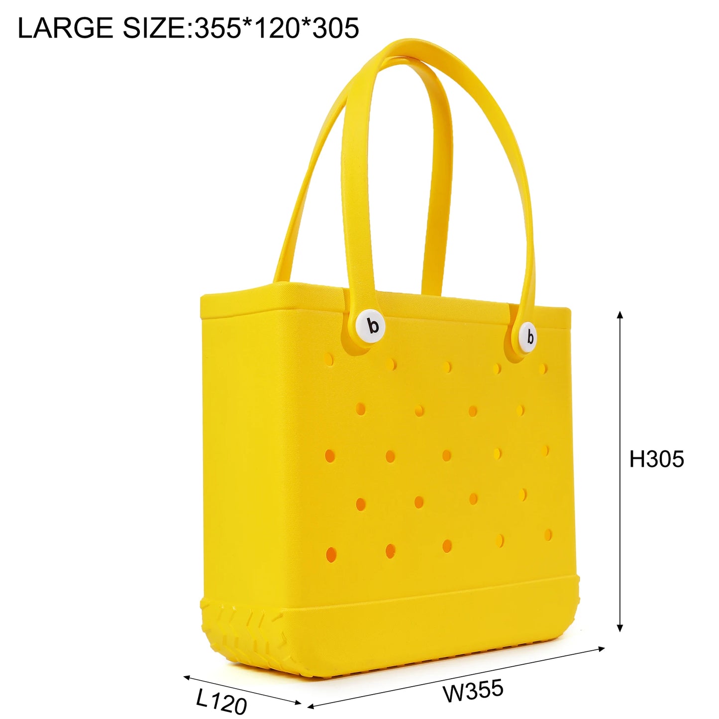 EVA Beach Bogg Bag Waterproof Extra Large Tote Shoulder Handbag Ladies Large Capacity Handbag Fashion Women Beach Tote Bogg Bag